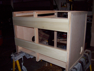 Rear view of fully assembled body