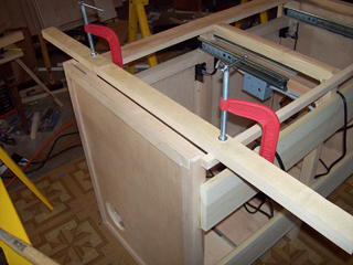 Saw Guide on Cabinet