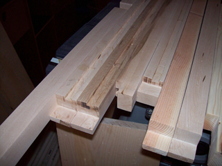 Close-up of leg detail