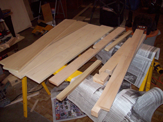 Parts ready for assembly