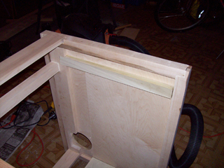 Inside view of the side detailing