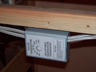 Final assembly of the thermostat