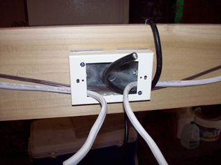 Wires ready for outlets